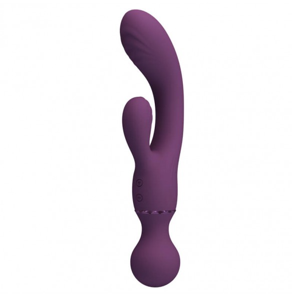Pretty Love - All Roundet Double Head Vibrator Wand (Chargeable - Purple) Pretty Love - All Roundet Double Head Vibrator Wand (Chargeable - Purple)